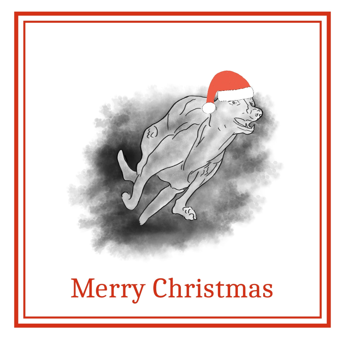 Greyhound Christmas Cards Pack of 6