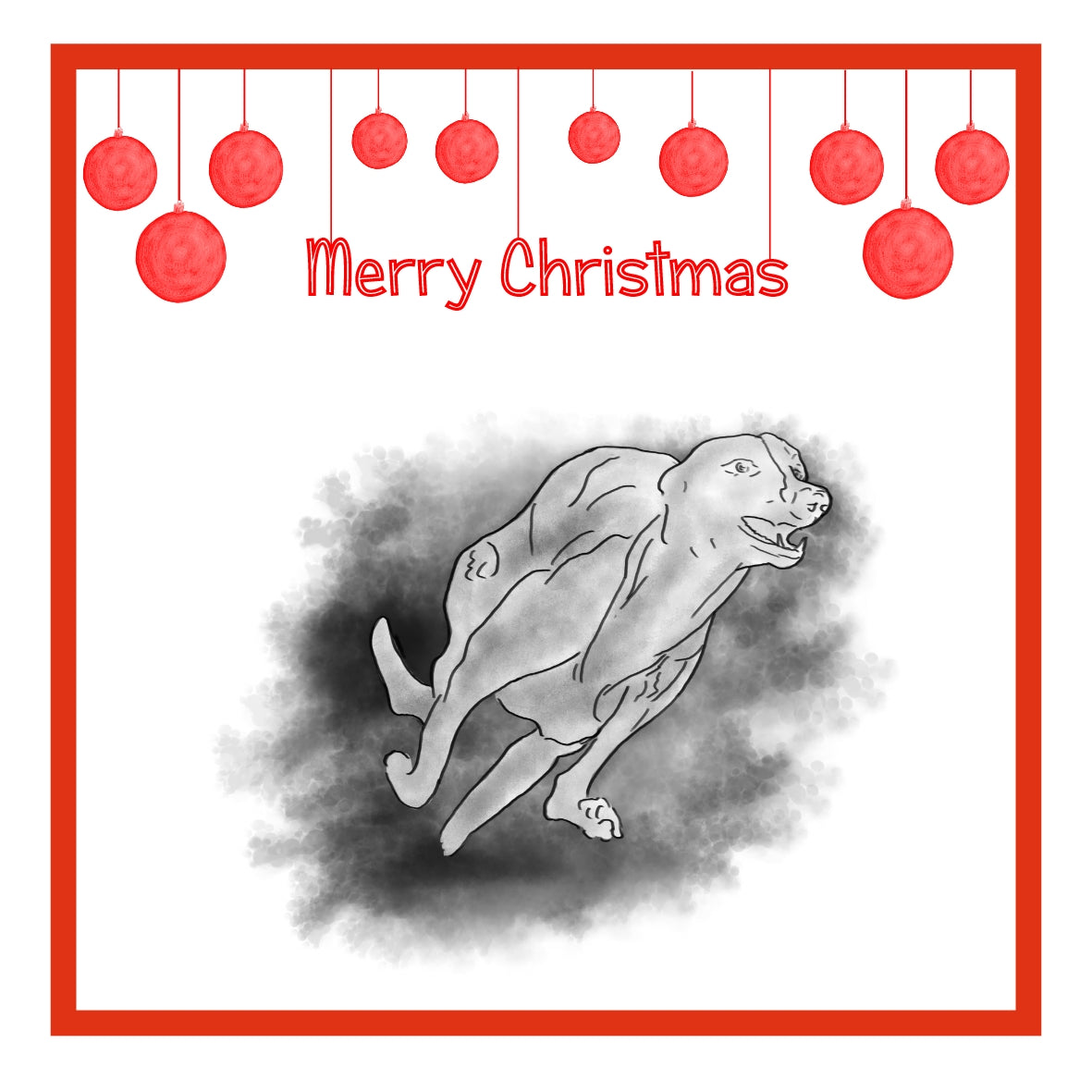 Greyhound Christmas Cards Pack of 6