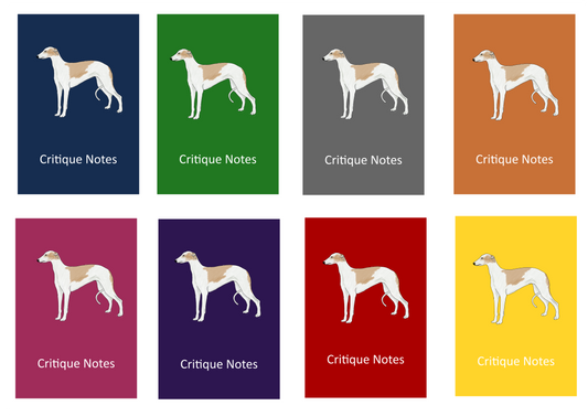 Greyhound Dog Show Judging Critique Notes Book A5