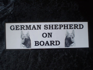 German Shepherd On Board Car Sign