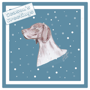 German S/H Pointer Christmas Card Choice of 3 Card Designs Single or Multi Pack