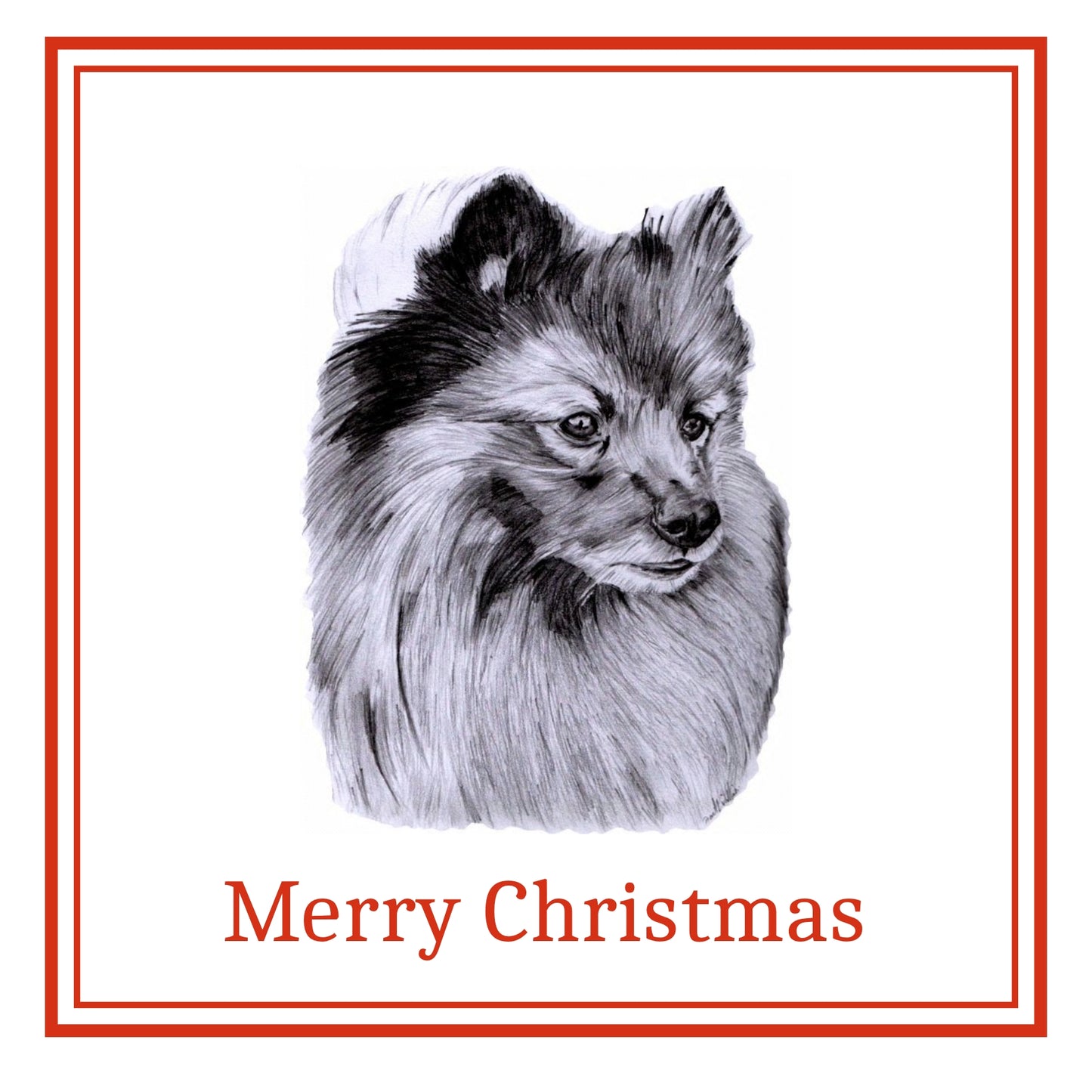 German Spitz Christmas Cards Pack of 6