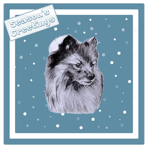 German Spitz Christmas Card Choice of 3 Card Designs Single or Multi Pack