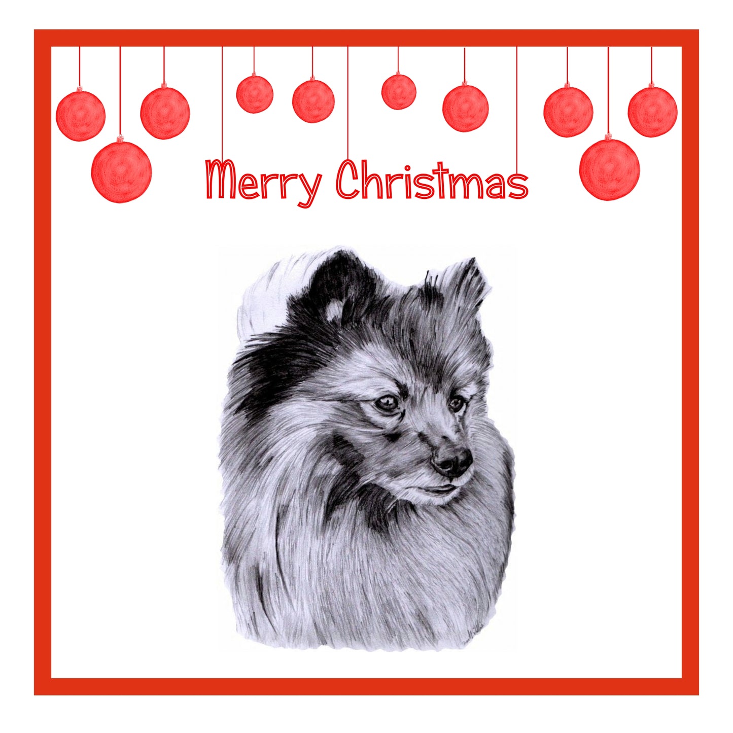 German Shepherd Dog Christmas Card Choice of 3