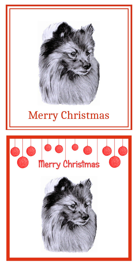German Shepherd Dog Christmas Card Choice of 3
