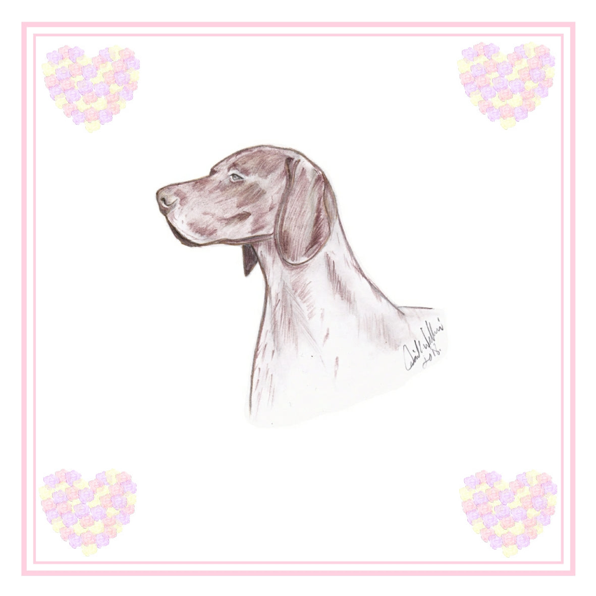 German Shorthaired Pointer Greeting Card Choice of 6 Designs BIRTHDAY, THINKING OF YOU, BLANK