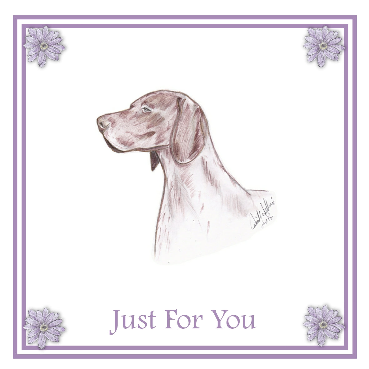 German Shorthaired Pointer Greeting Card Choice of 6 Designs BIRTHDAY, THINKING OF YOU, BLANK