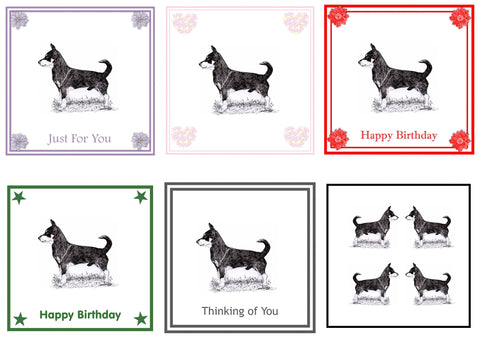 Lancashire Heeler Greeting Card Choice of 6 Designs BIRTHDAY, THINKING OF YOU, BLANK