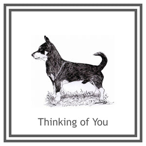 Lancashire Heeler Greeting Card Choice of 6 Designs BIRTHDAY, THINKING OF YOU, BLANK