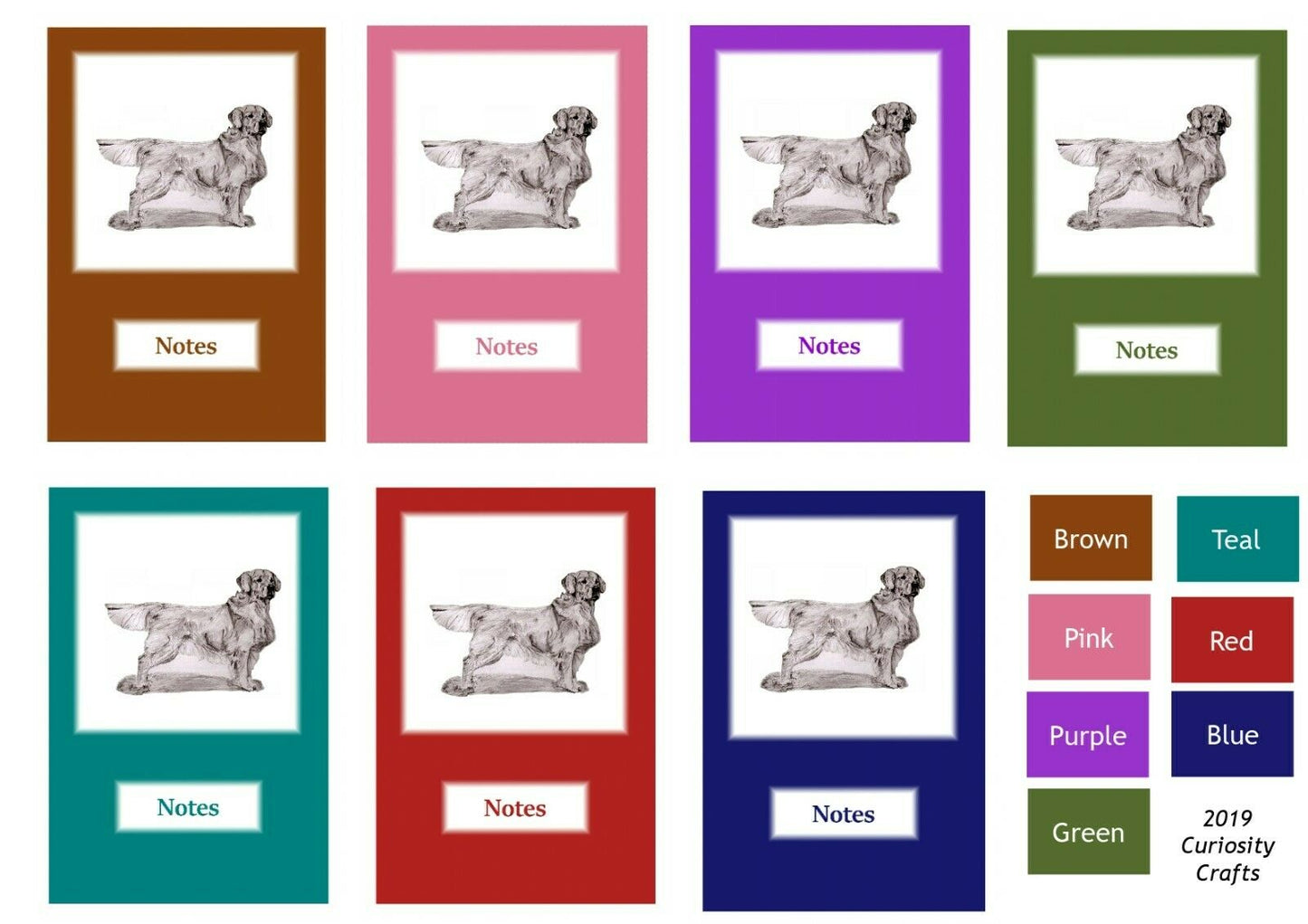 Golden Retriever A5 Wire Bound Notebook