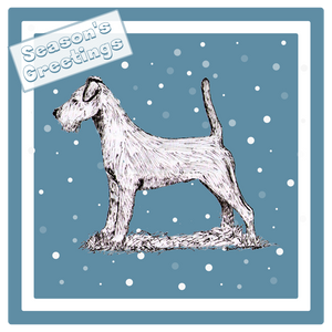 Irish Terrier Christmas Card Choice of 3 Card Designs Single or Multi Pack