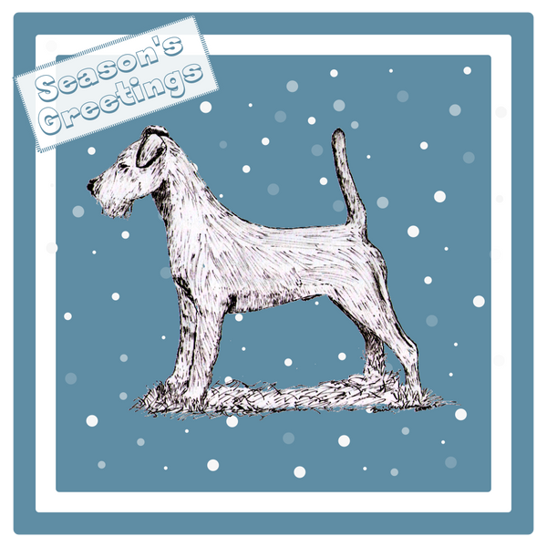 Irish Terrier Christmas Card Choice of 3 Card Designs Single or Multi Pack