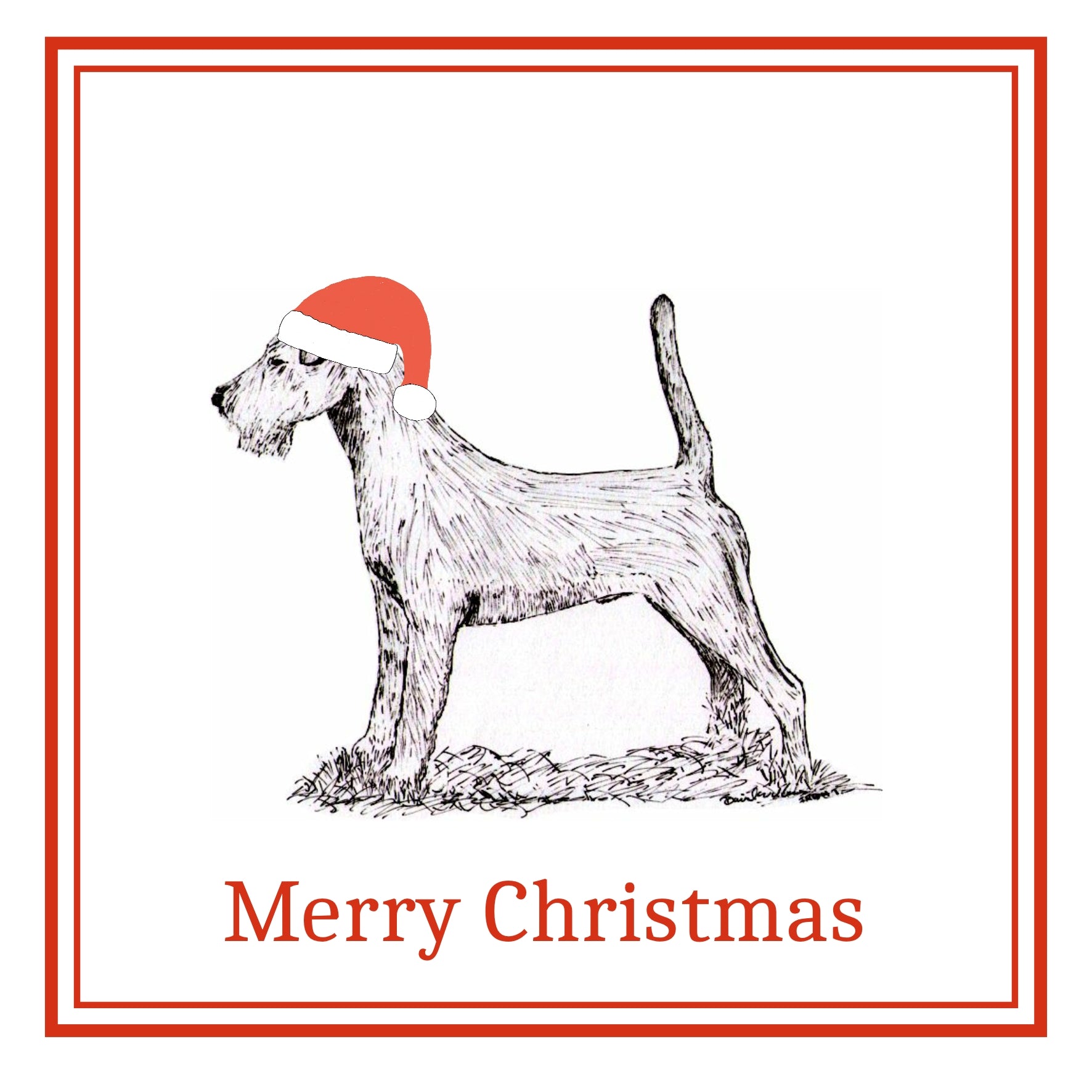 Irish Terrier Christmas Card Choice of 3