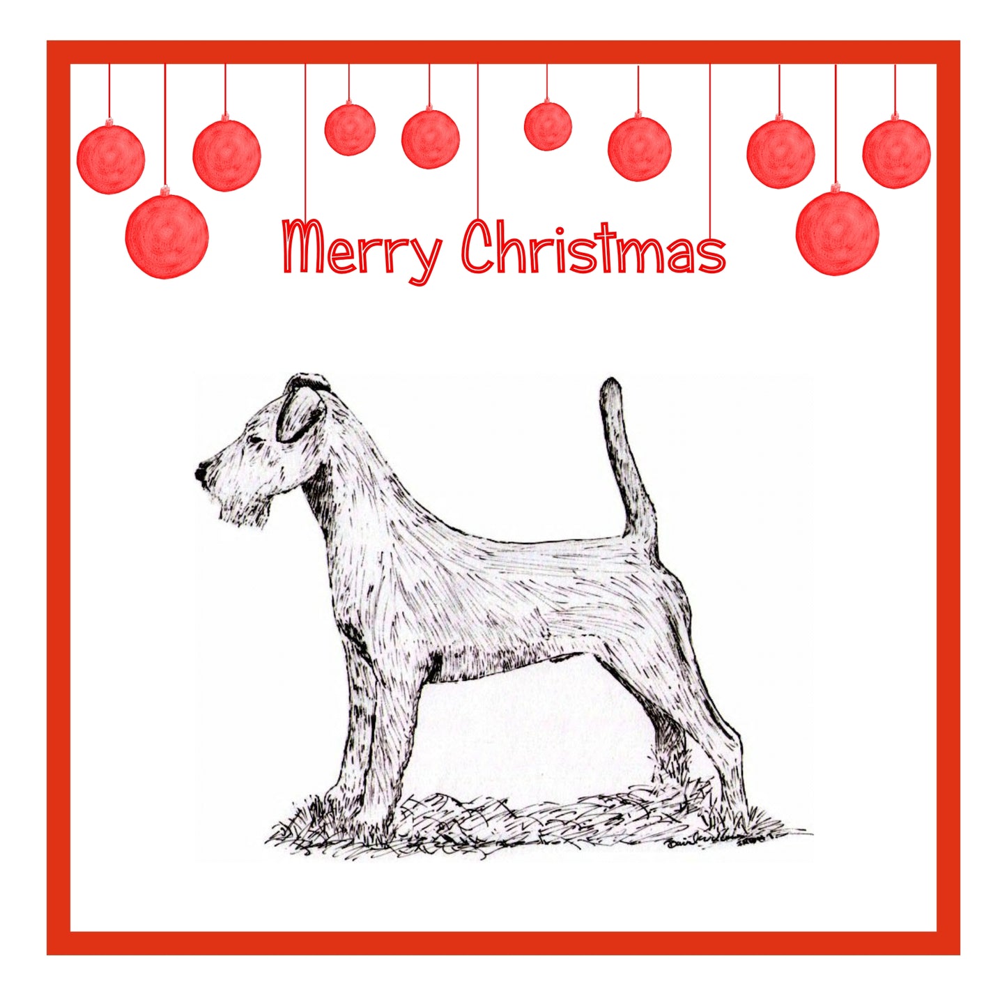 Irish Terrier Christmas Card Choice of 3
