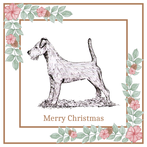 Irish Terrier Christmas Card Choice of 3 Card Designs Single or Multi Pack