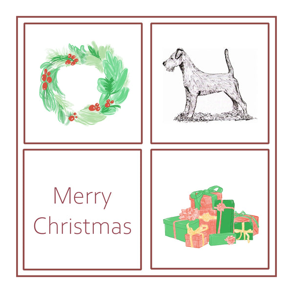 Irish Terrier Christmas Card Choice of 3