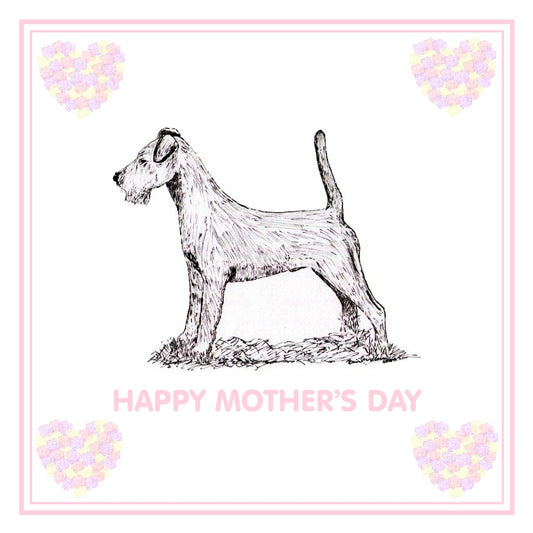 Irish Terrier Mother's Day Card PERSONALISATION AVAILABLE