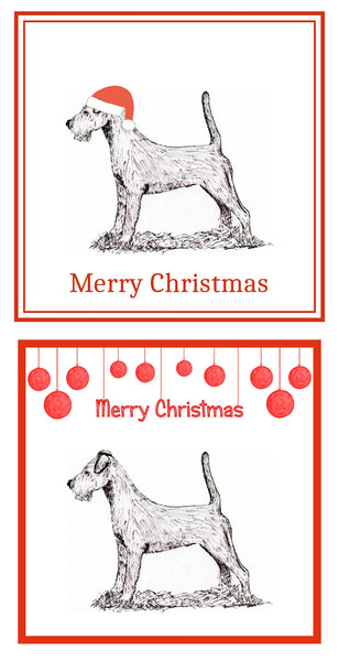 Irish Terrier Christmas Cards Pack of 6