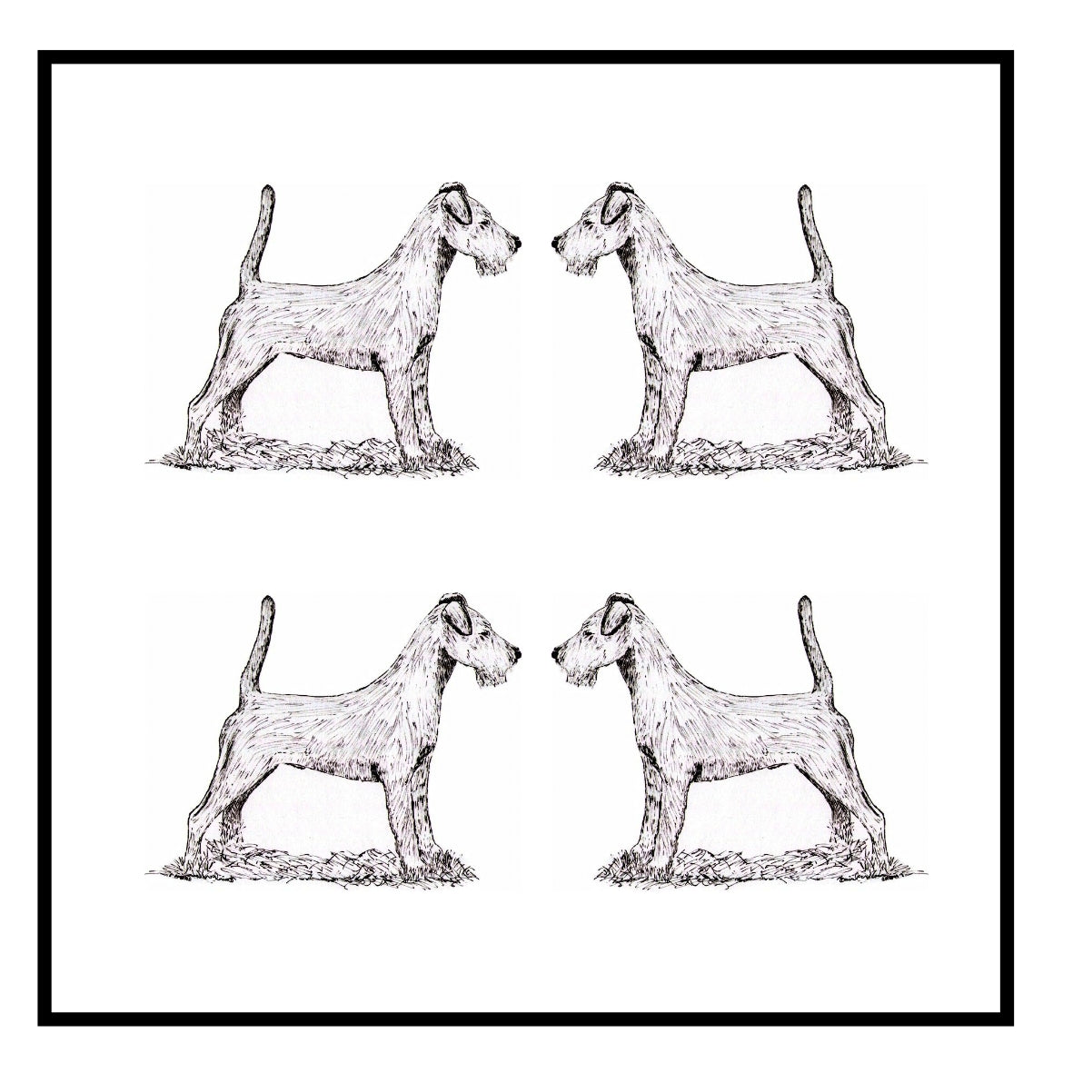 Irish Terrier Greeting Card Choice of 6 Designs BIRTHDAY, THINKING OF YOU, BLANK