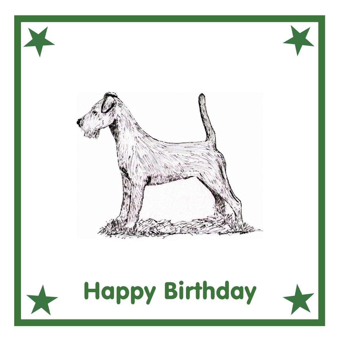 Irish Terrier Greeting Card Choice of 6 Designs BIRTHDAY, THINKING OF YOU, BLANK