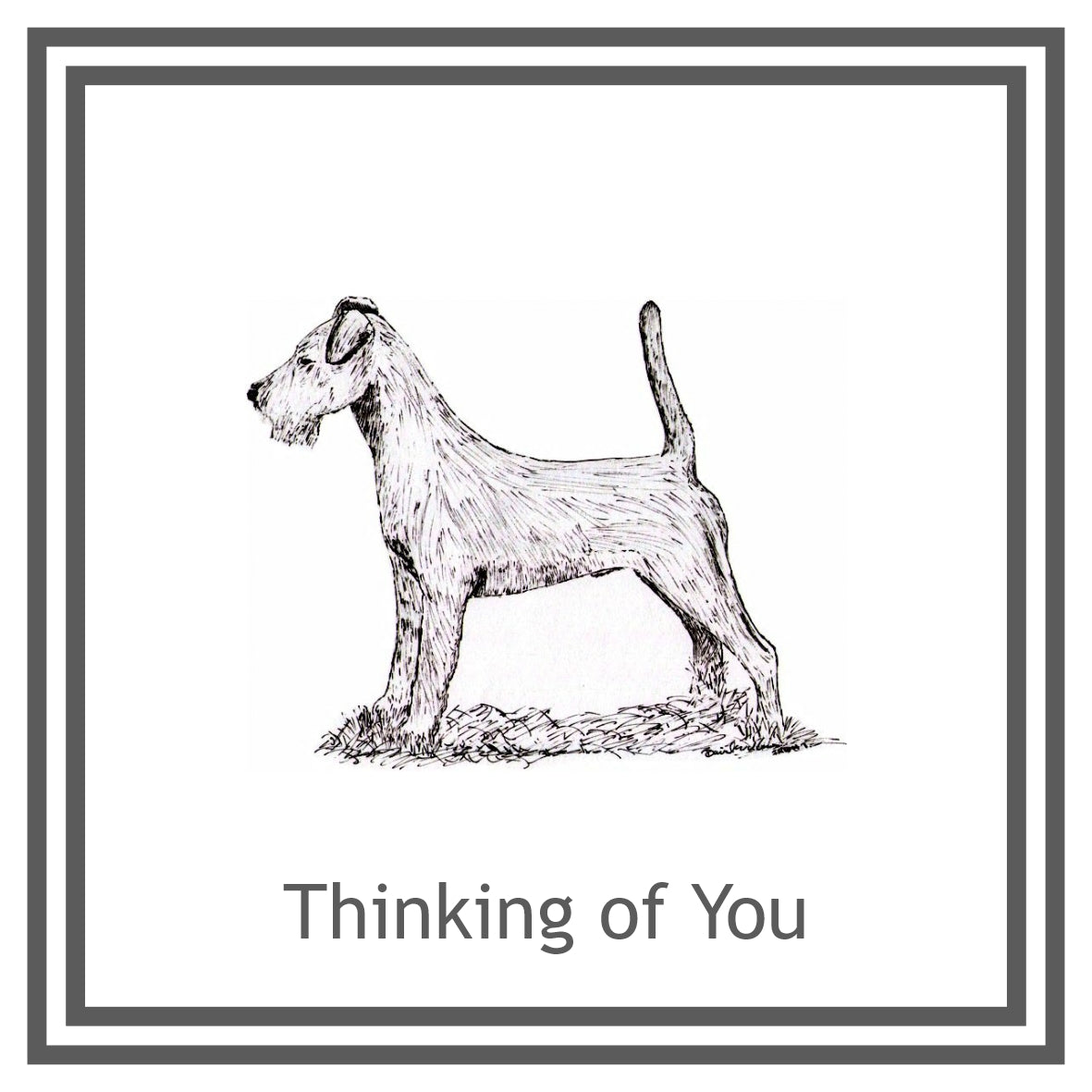 Irish Terrier Greeting Card Choice of 6 Designs BIRTHDAY, THINKING OF YOU, BLANK