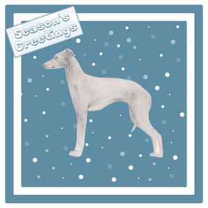 Italian Greyhound Christmas Card Choice of 3 Card Designs Single or Multi Pack