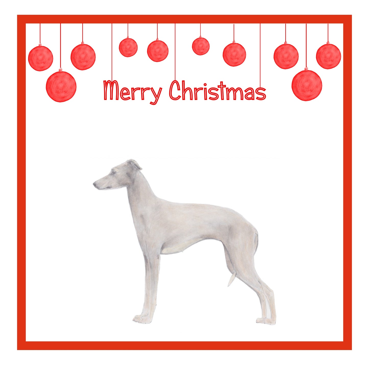 Italian Greyhound Christmas Card Choice of 3