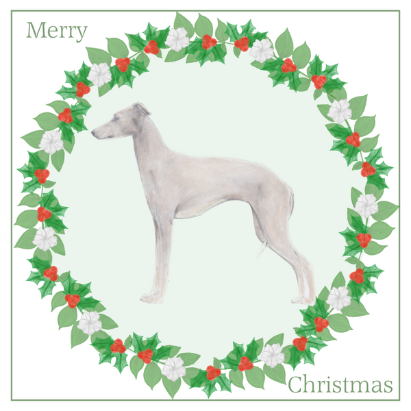 Italian Greyhound Christmas Card Choice of 3 Card Designs Single or Multi Pack