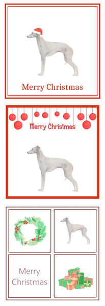 Italian Greyhound Christmas Card Choice of 3