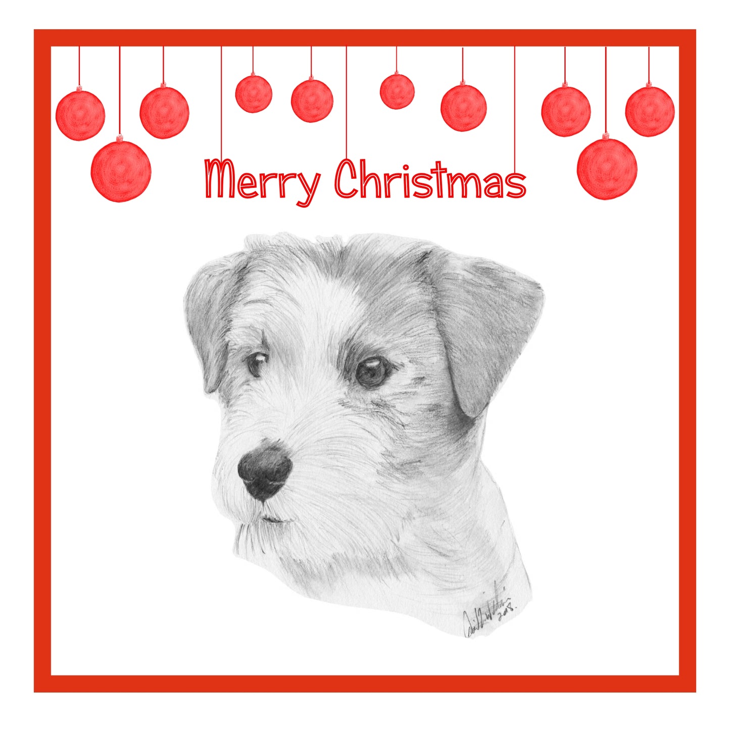 Jack Russell Terrier Christmas Card Choice of 3