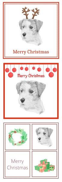Jack Russell Terrier Christmas Card Choice of 3