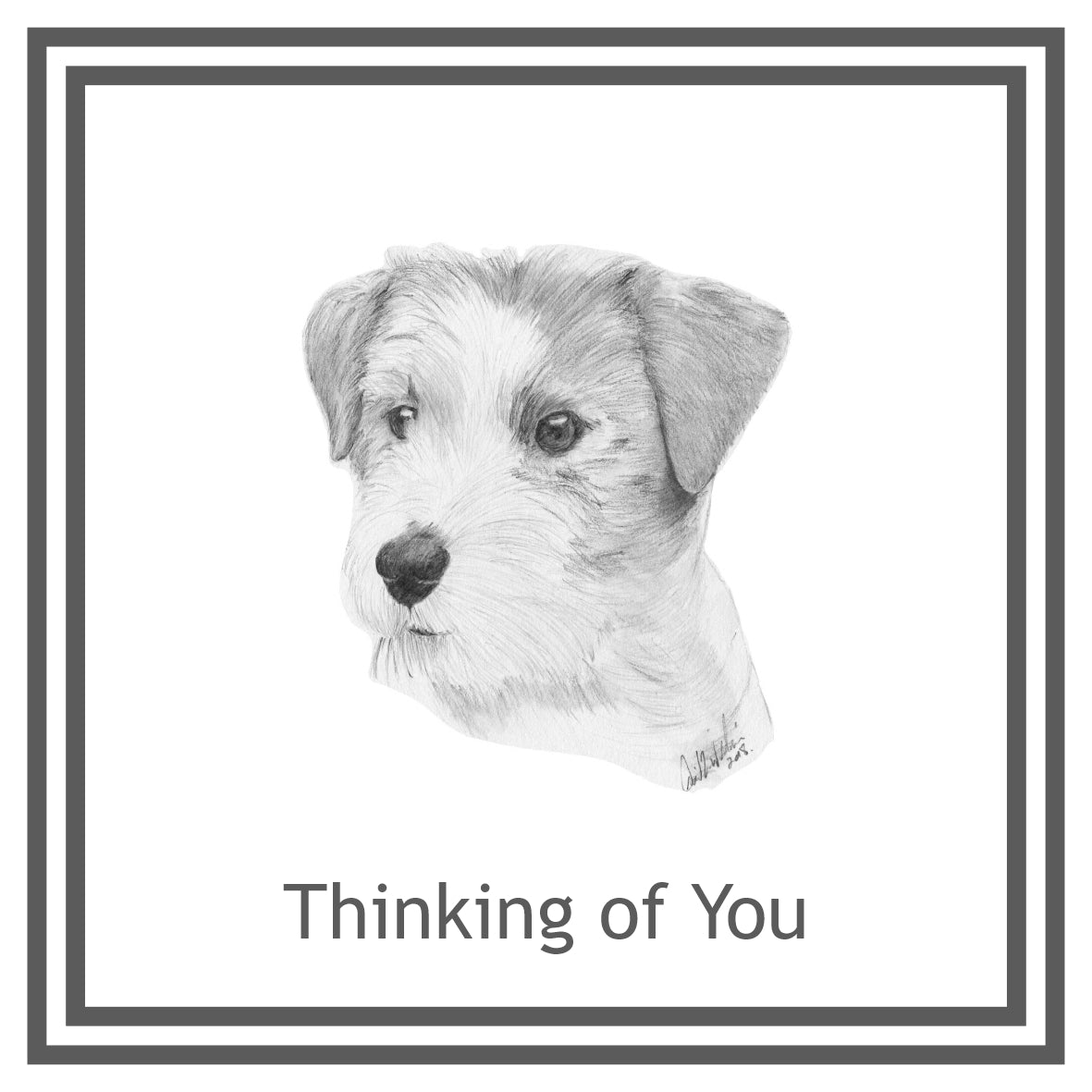 Jack Russell Terrier Greeting Card Choice of 6 Designs BIRTHDAY, THINKING OF YOU, BLANK