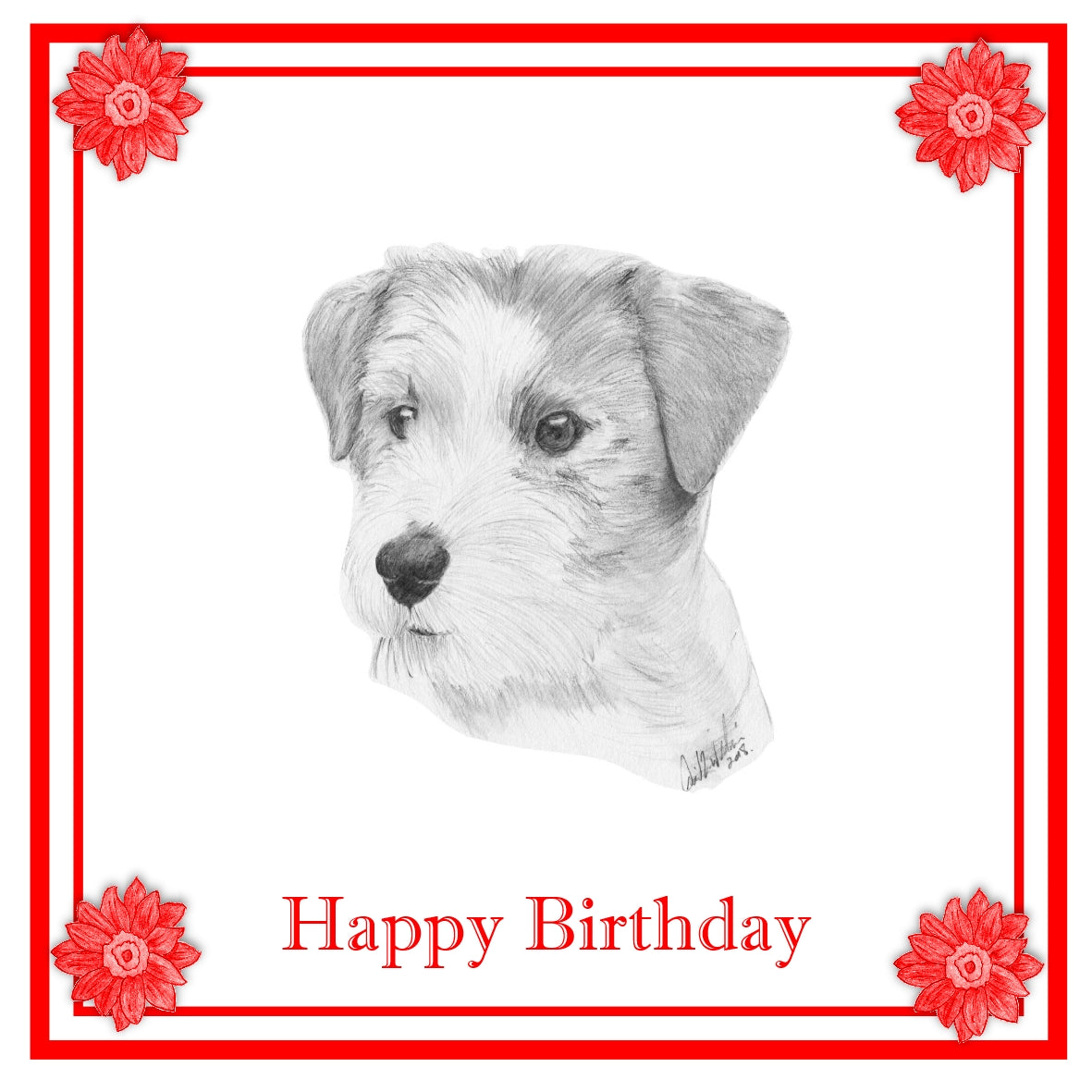 Jack Russell Terrier Greeting Card Choice of 6 Designs BIRTHDAY, THINKING OF YOU, BLANK
