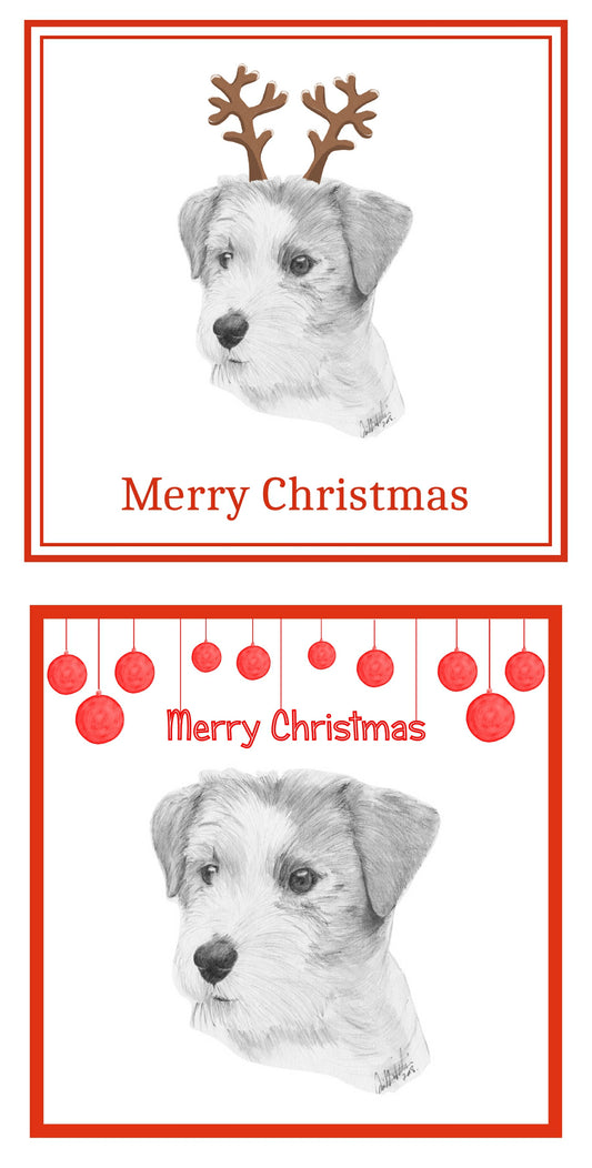 Jack Russell Terrier Christmas Cards Pack of 6