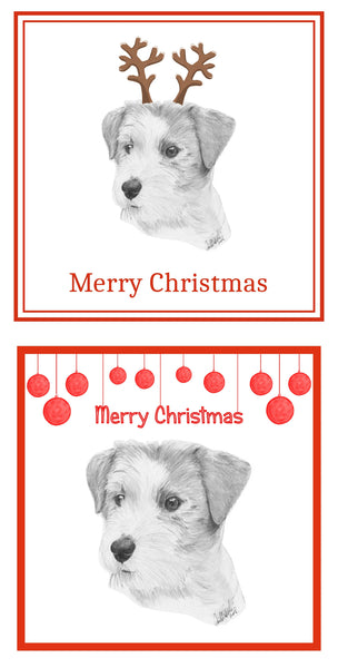 Jack Russell Terrier Christmas Cards Pack of 6