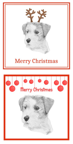Jack Russell Terrier Christmas Cards Pack of 6