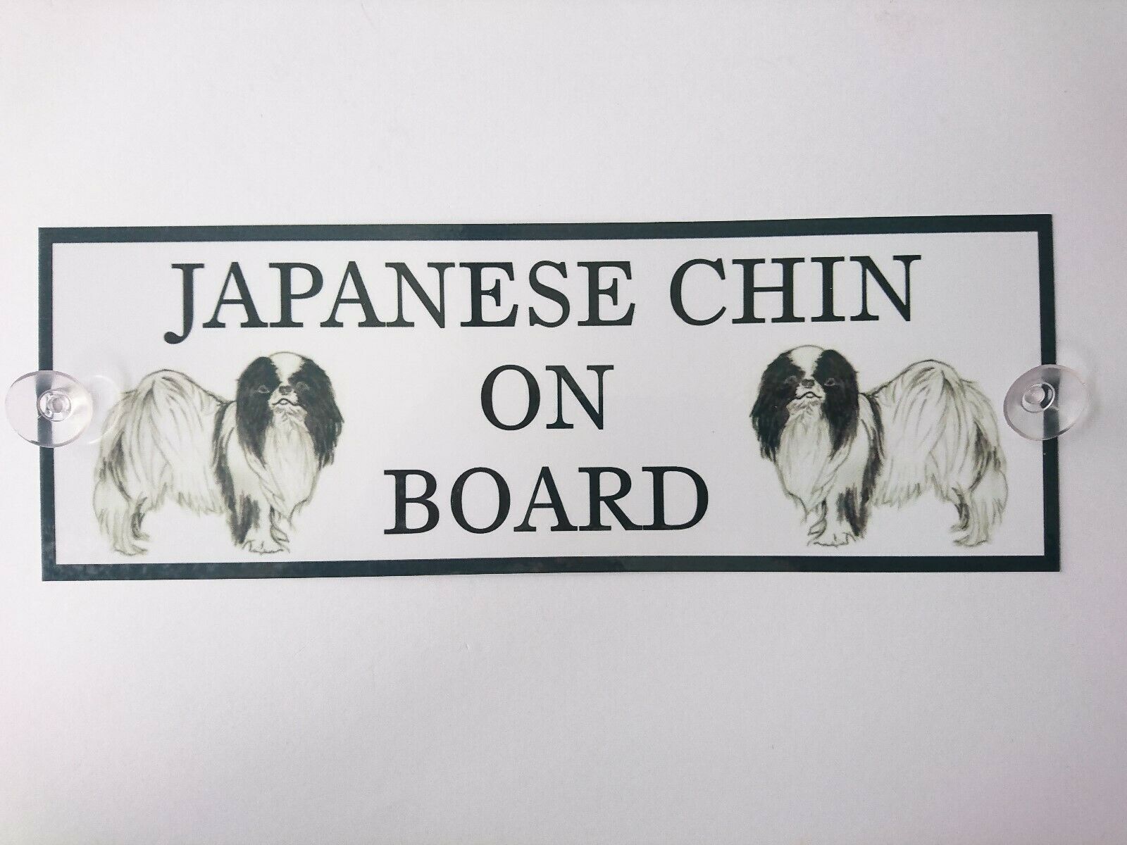 Japanese Chin On Board Car Sign