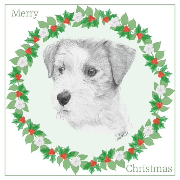 Jack Russell Terrier Christmas Card Choice of 3 Card Designs Single or Multi Pack