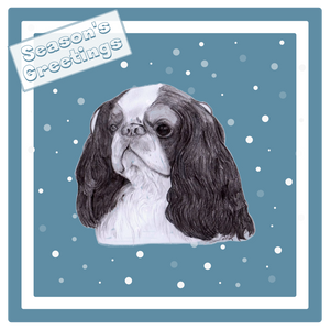 King Charles Spaniel Christmas Card Choice of 3 Card Designs Single or Multi Pack