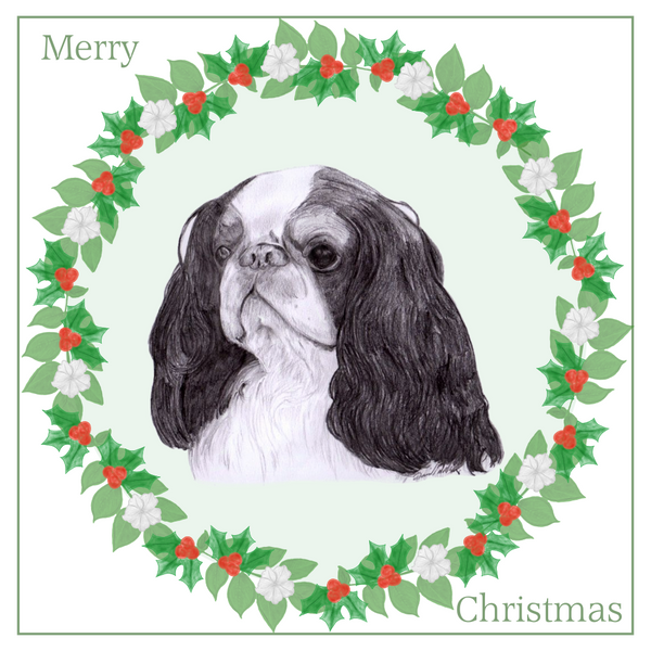 King Charles Spaniel Christmas Card Choice of 3 Card Designs Single or Multi Pack