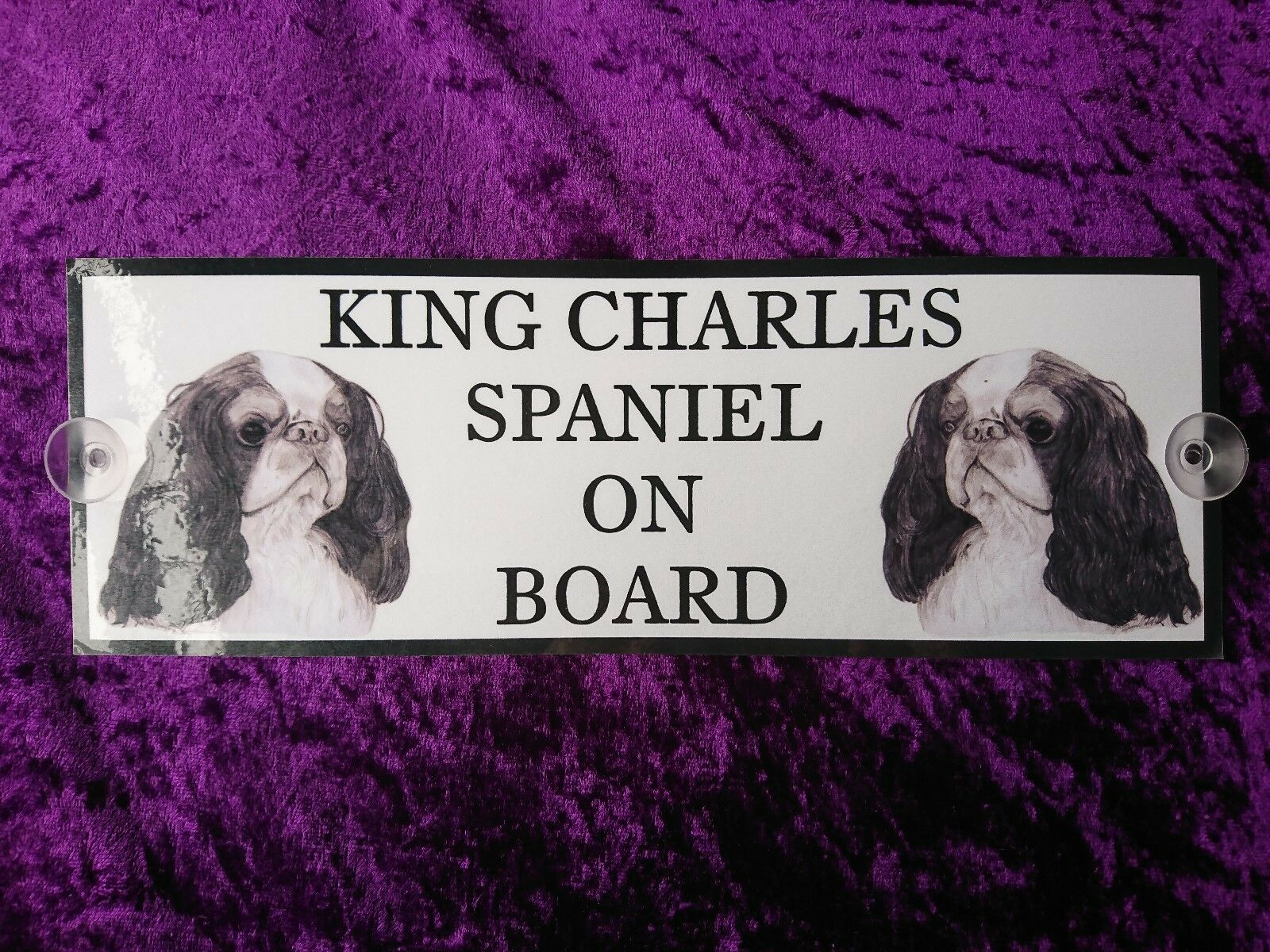 King Charles Spaniel On Board Car Sign