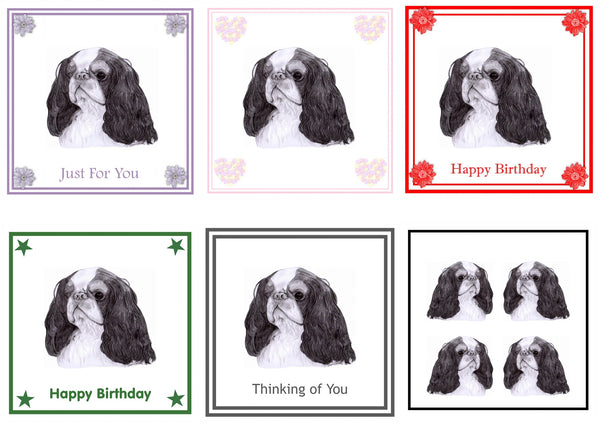 King Charles Spaniel  Greeting Card Choice of 6 Designs BIRTHDAY, THINKING OF YOU, BLANK