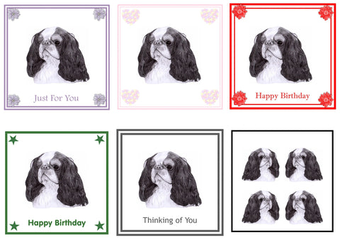 King Charles Spaniel  Greeting Card Choice of 6 Designs BIRTHDAY, THINKING OF YOU, BLANK