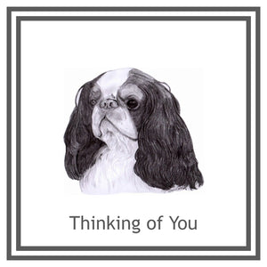 King Charles Spaniel  Greeting Card Choice of 6 Designs BIRTHDAY, THINKING OF YOU, BLANK