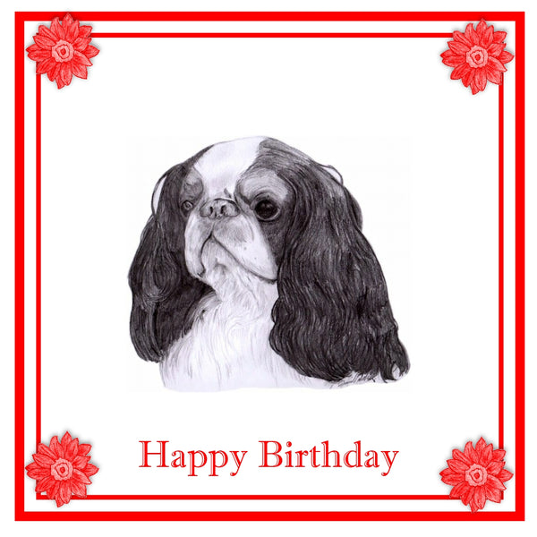 King Charles Spaniel  Greeting Card Choice of 6 Designs BIRTHDAY, THINKING OF YOU, BLANK