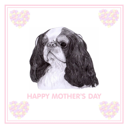 King Charles Spaniel Mother's Day Card PERSONALISATION AVAILABLE