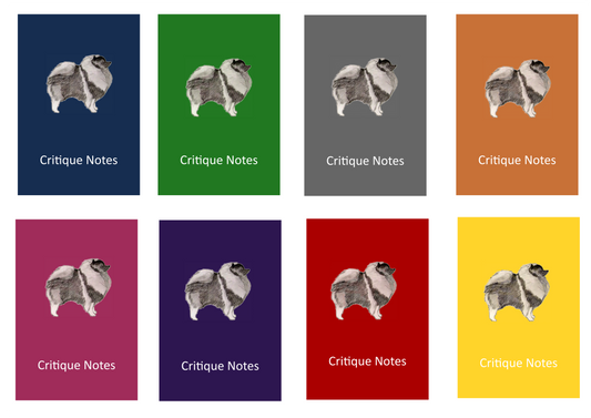 Keeshond Dog Show Judging Critique Notes Book A5