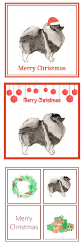 Keeshond Christmas Card Choice of 3