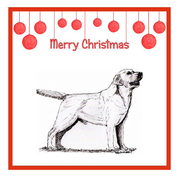Labrador Retriever Christmas Cards Pack of 6