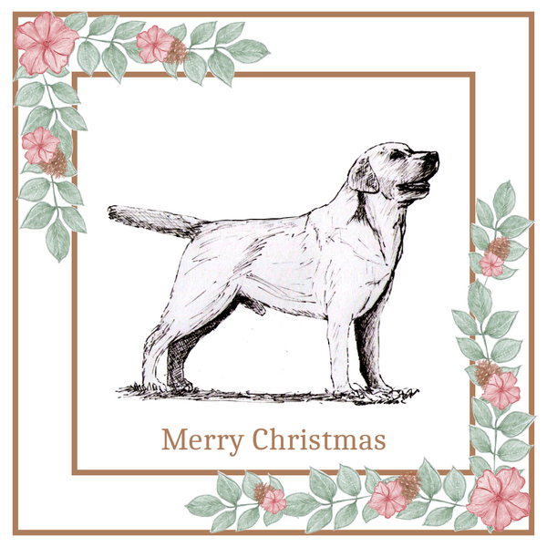 Labrador Retriever Christmas Card Choice of 3 Card Designs Single or Multi Pack